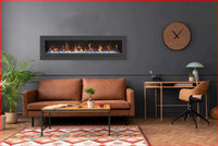Amantii 88" Wall Mount/Flush Mount Electric Fireplace WM-FML-88-9623-STL
