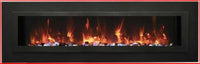Amantii 88" Wall Mount/Flush Mount Electric Fireplace WM-FML-88-9623-STL