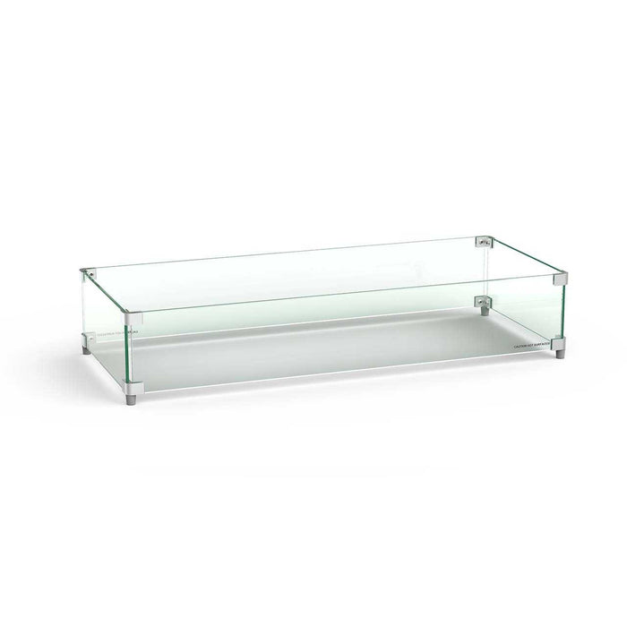 American Fyre Designs Rectangular Tempered Glass Wind Guard - 8204-WG
