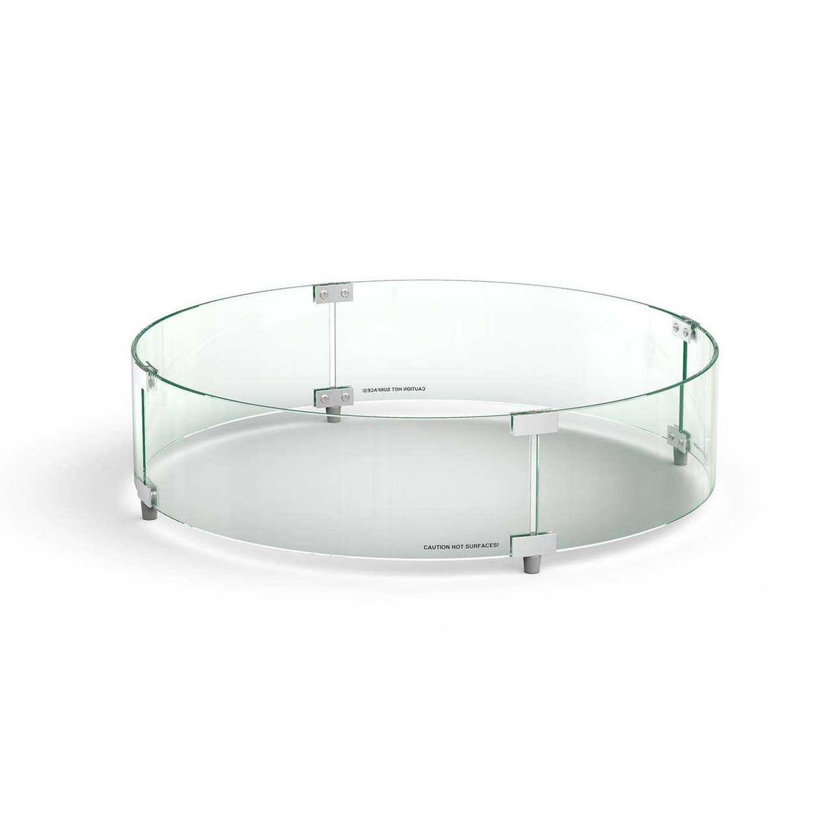 American Fyre Designs Round Tempered Glass Wind Guard - 8208-WG