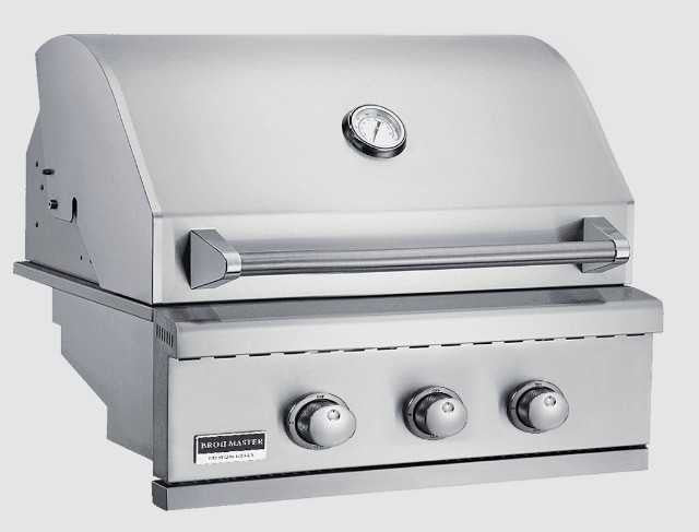 Broilmaster 25" B Series 4 Burner Stainless Steel Built-In Grill Head BSB253NL