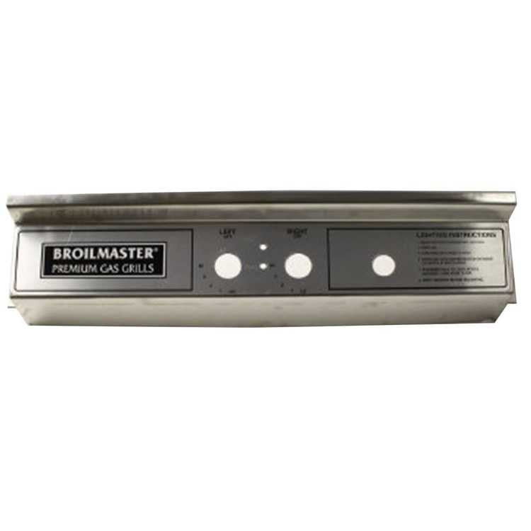 Broilmaster Control Panel and Label Assembly B101514