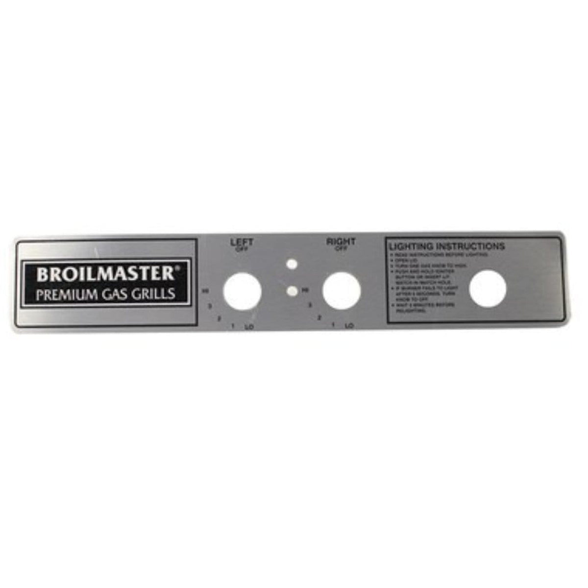 Broilmaster Electronic Ignitor Label for P4X, P4 and D4 B101518