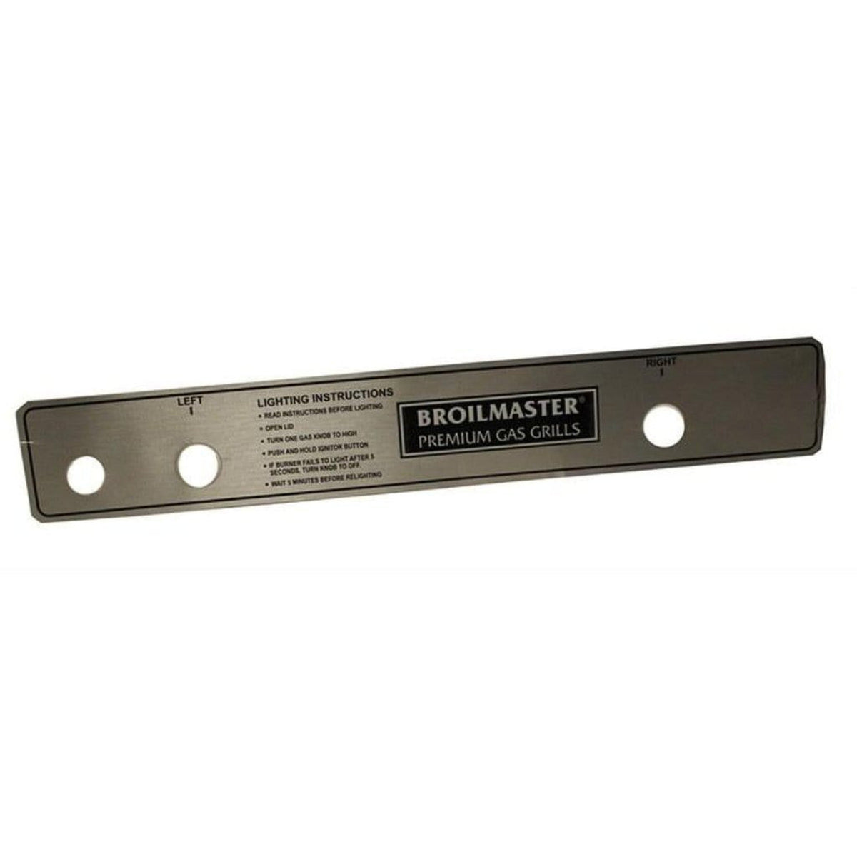 Broilmaster Electronic Ignitor Label for T3 and R3 B101028