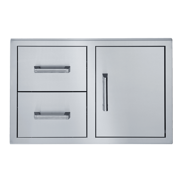 Broilmaster Single Door with Double Drawer, 34-in. W x 22- in. H BSAW3422SD