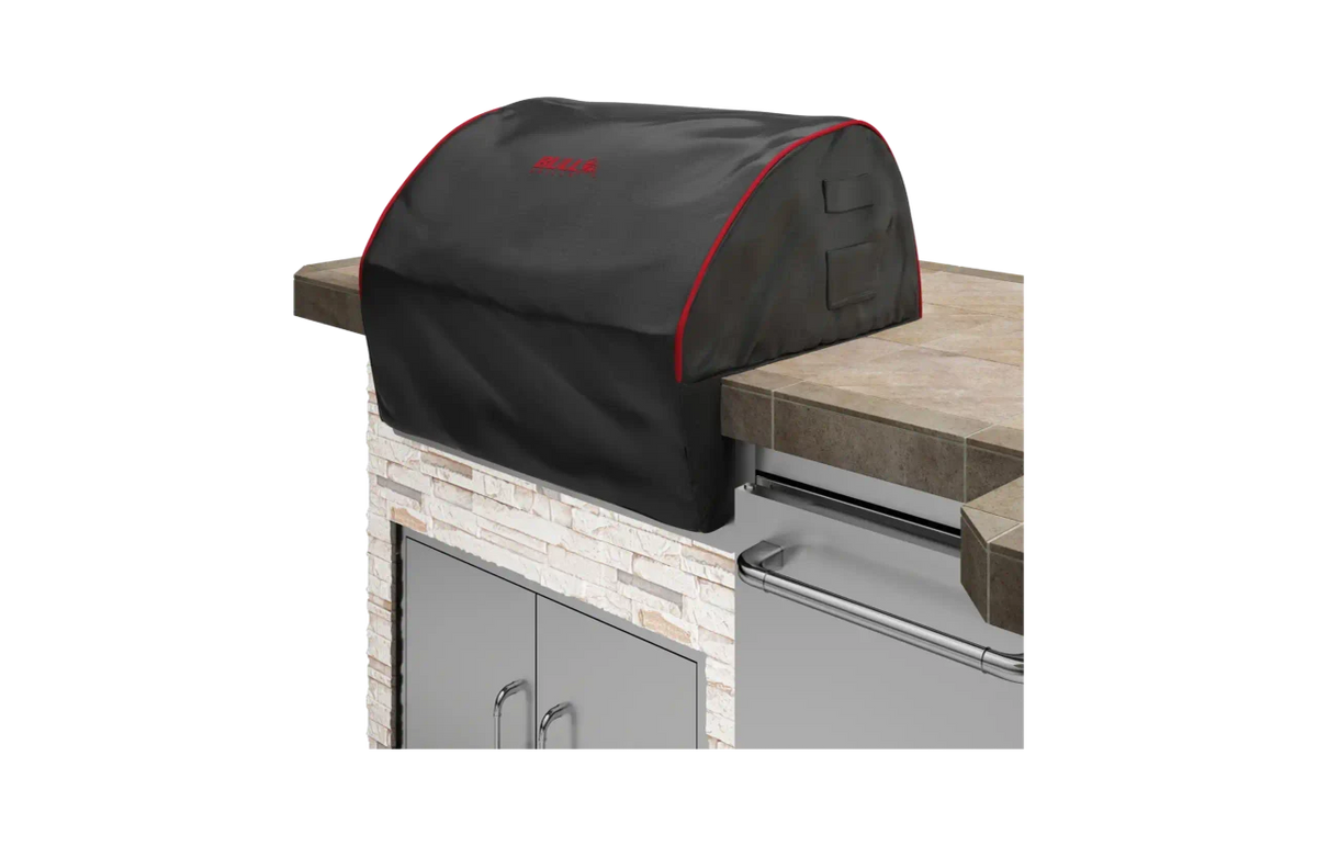 Bull Bison Head Premium Cover/Black Red Piping & Stitched Logo, Box  72018