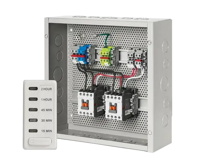 Bull Dual Heater Contactor Panel with Digital Timer  26204