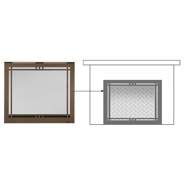 HHT Bronze Contemporary Rectangular Door CRD36BZ