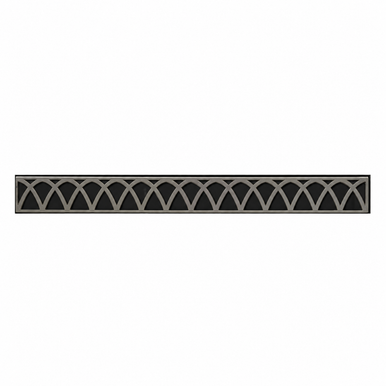 Empire Hearth Hammered Pewter Arched Louvers DVG3AHP