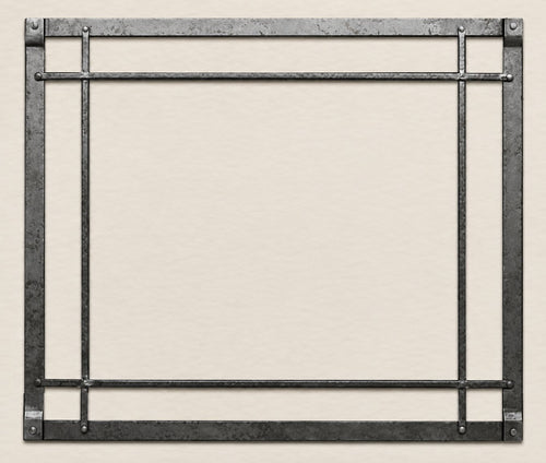 Empire Hearth 36" Black Rectangle Forged Iron Inset DFF36CBL
