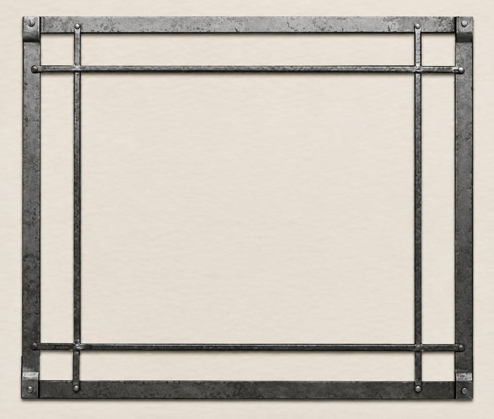 Empire Hearth 36" Black Rectangle Forged Iron Inset DFF36CBL