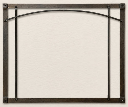 Empire Hearth 36" Arched Black Forged Iron Inset DFF36RBL