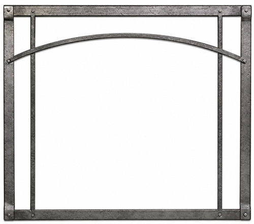 Empire Hearth 36" Distressed Pewter Arched Forged Iron Inset DFF36RPD