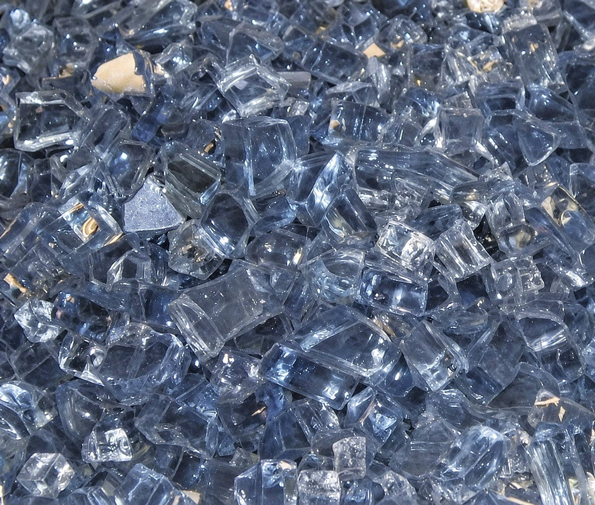 Empire Hearth Blue Clear Crushed Glass (approx. 1 sq. ft) DG1BUC