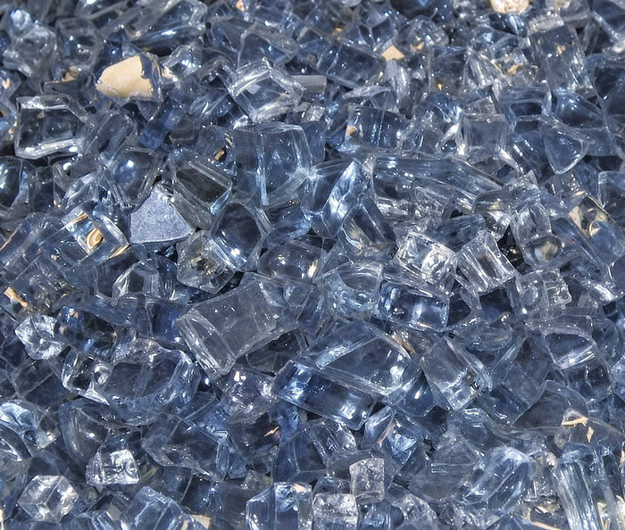 Empire Hearth Blue Clear Crushed Glass (approx. 1 sq. ft) DG1BUC