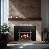 Empire Hearth DVCT30CBN95 Rushmore — manufacturer installation image; decorative configuration shown