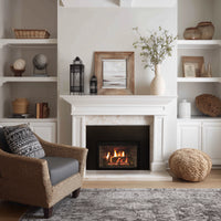 Empire Hearth DVCT35CBN95 Rushmore — manufacturer installation image; decorative configuration shown