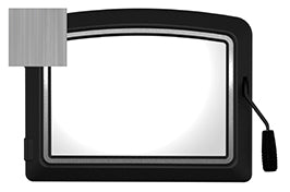IronStrike Montlake brushed nickel door trim DRTRM-GV-ML-BRNKL — manufacturer detail showing trim installed on door; trim accessory only.