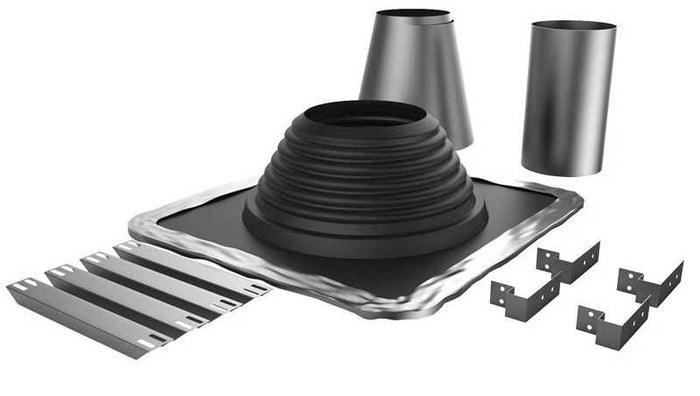 DuraVent Rubber Boot Flashing Kit - Max 12/12 Pitch, for Metal Roofs 200275