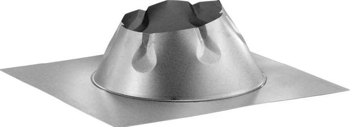 Duravent 4" - 6-5/8" Dead Soft Flashing - 0/12-6/12 Pitch for Metal Roofs 46DVA-F6DS