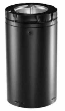 Duravent 4"- 6 5/8" Double Wall 24" Black Galvalume Vent Pipe 46DVA-24B