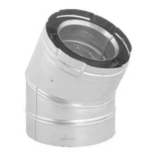 Duravent 4"- 6 5/8" Double Wall 30 Degree Galvalume Elbow 46DVA-E30