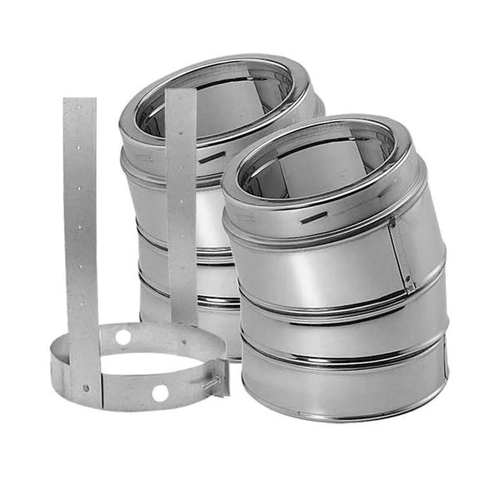 Duravent DuraTech 6" Diameter 15° Elbow Kit 6DT-E15KSS