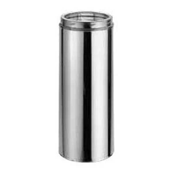 Duravent DuraTech 6" Diameter 18" Long Stainless Steel Chimney Pipe 6DT-18SS