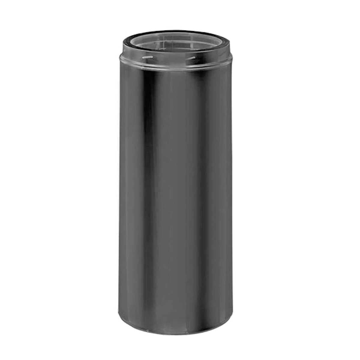 Duravent DuraTech 8" Diameter 12" Long Black Chimney Pipe 8DT-12B