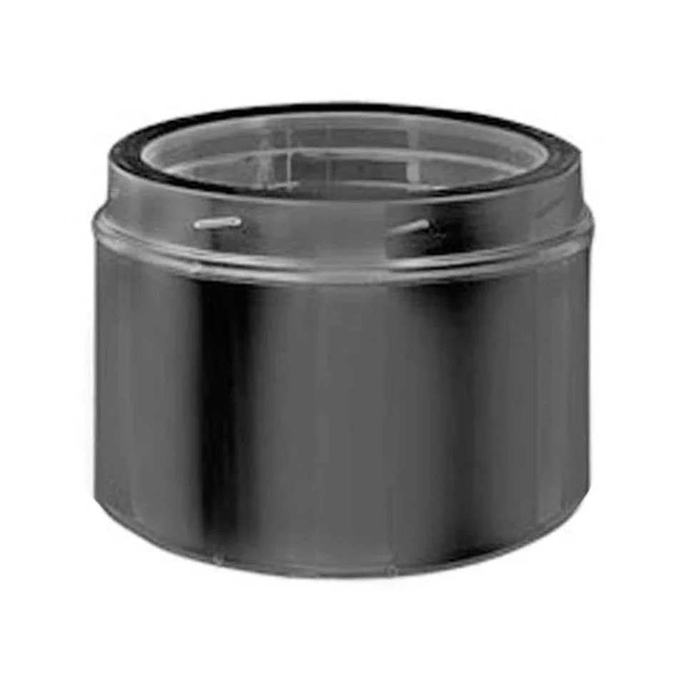 Duravent DuraTech 8" Diameter 6" Long Black Chimney Pipe 8DT-06B