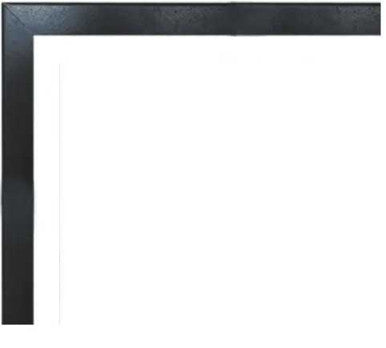 Empire Hearth 1.5" Textured Black Beveled Frame DF602LBLX