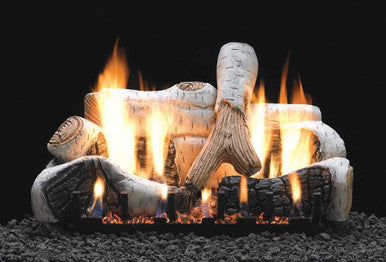 Empire Hearth 24" Birch Ceramic Log set for Slope Glaze Burner LS24B2