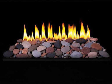 Empire Hearth 24" Multi-Sided Loft Vent-Free Natural Gas Millivolt Contemporary Burner with Switch VFRU24N