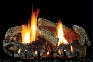 Empire Hearth 24" Vent-Free Stacked Oak 7 piece Refractory Log Set LS24SRAO