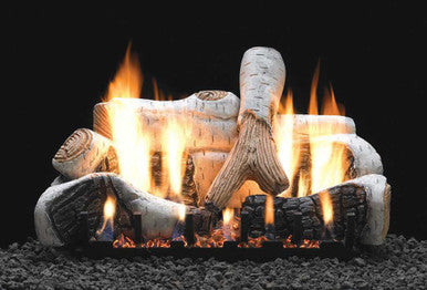 Empire Hearth 30" Birch Ceramic Log set for Slope Glaze Burner LS30B2