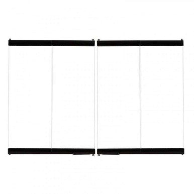 Empire Hearth 34" Black Standard Bi-Fold Glass Doors BDB34BL