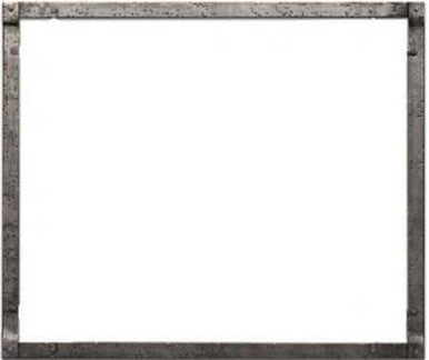 Empire Hearth 35" Distressed Pewter Forged Iron Frame DFF35FPD