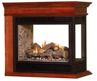 Empire Hearth 36" Cherry Peninsula Mantel Base EMPBC