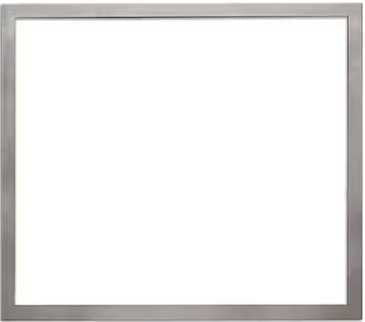 Empire Hearth 40" Brushed Nickel 1.5" Beveled Frame DF402NB