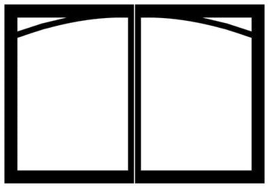 Empire Hearth Black Arch Door Set DVRB1CBL
