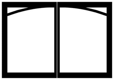 Empire Hearth Black Arch Door Set DVRB3CBL