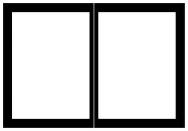 Empire Hearth Black Rectangle Door Set DVDB2CBL