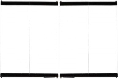 Empire Hearth Black Standard Bi-Fold Glass Doors BVX3BL