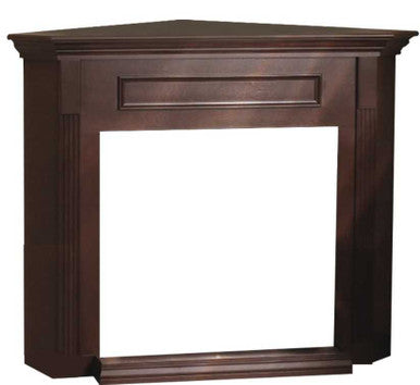 Empire Hearth Cherry Corner Cabinet with Base (Fits 32" Fireplace) EMBC1SC