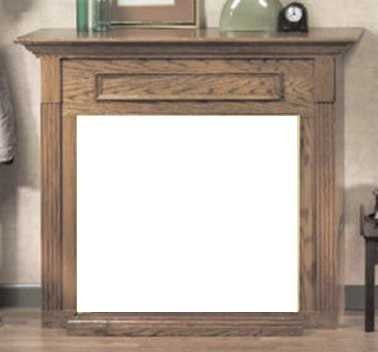 Empire Hearth Dark Oak Standard Cabinet with Base (Fits 36" Fireplace) EMBF3SDO