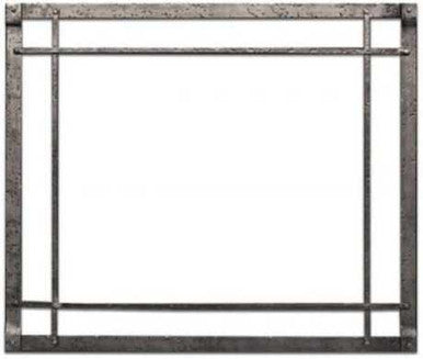 Empire Hearth Distressed Pewter Forged Rectangle Iron Inset DFI34RDP