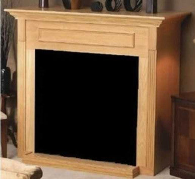 Empire Hearth Unfinished Hardwood Standard Cabinet with Base (Fits 36" Fireplace) EMBF3SUH