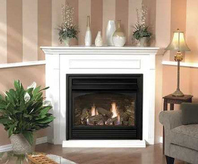 Empire Hearth White Corner Cabinet with Base (Fits 42" Fireplace) EMBC4SW