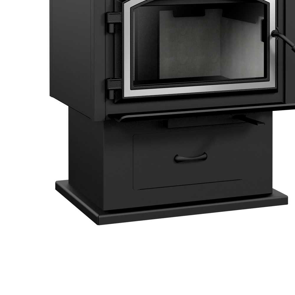 Empire Stove Pedestal with Ash Pan, Black WP1BL