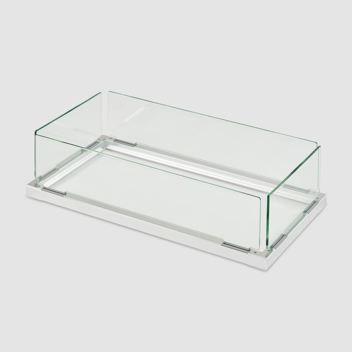 Outdoor Greatroom Rectangular Folding Glass Wind Guard for 12" x 24" Burner FWG-1224
